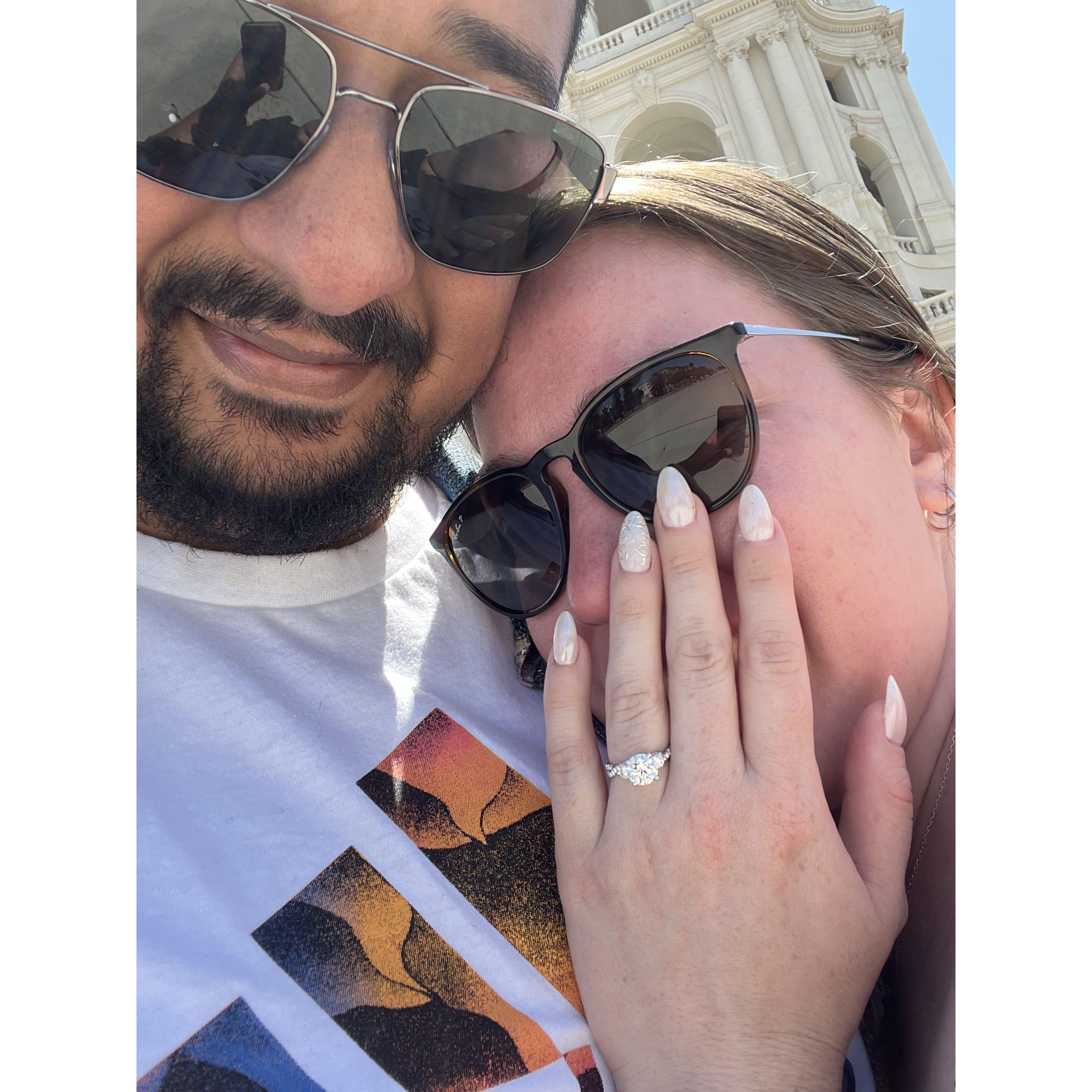 The day he proposed!