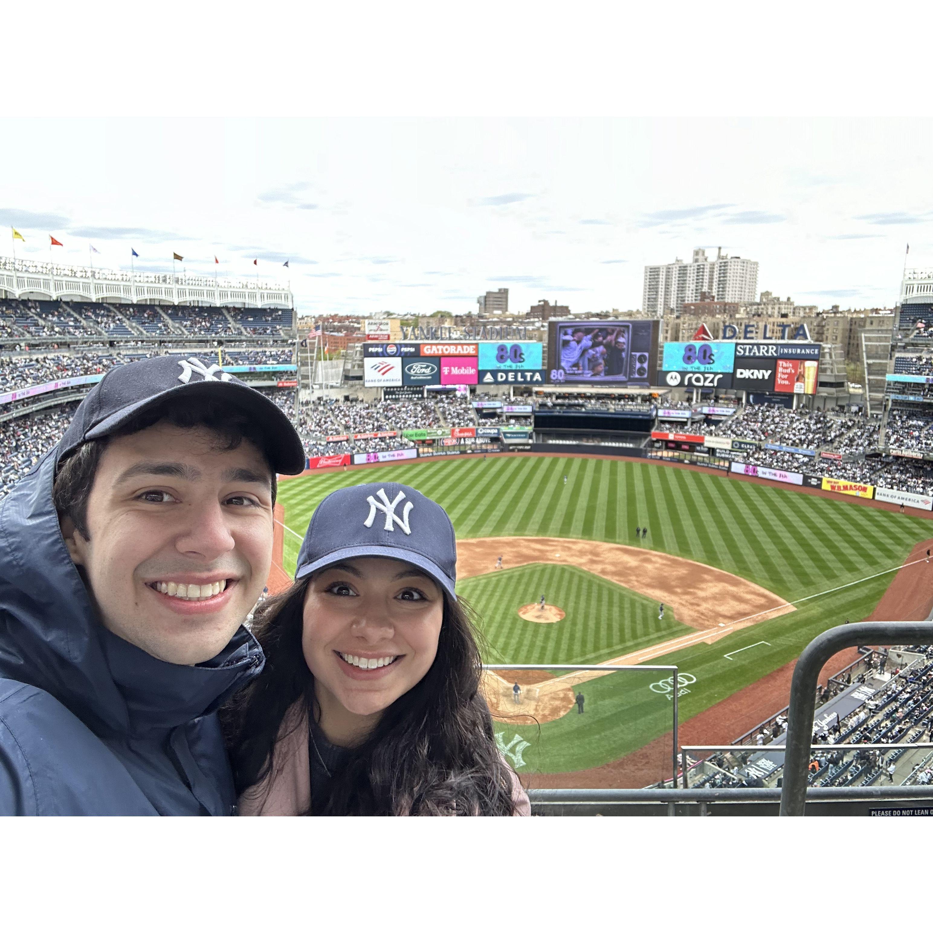 First Yankees Game Together (Sorry Astros Fans)