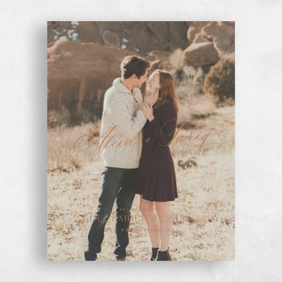 Tuscany, Brown Wedding Save the Date - Gavina Type