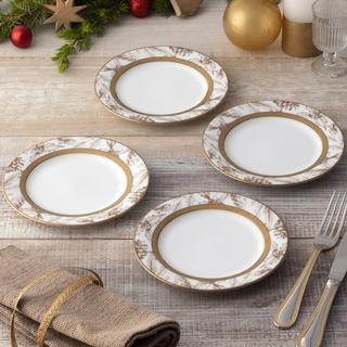 Charlotta Holiday Harvest Appetizer Plate, Set of 4