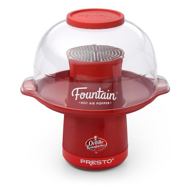 Presto Orville Redenbacher's Fountain Hot Air Popper, Red- 04868