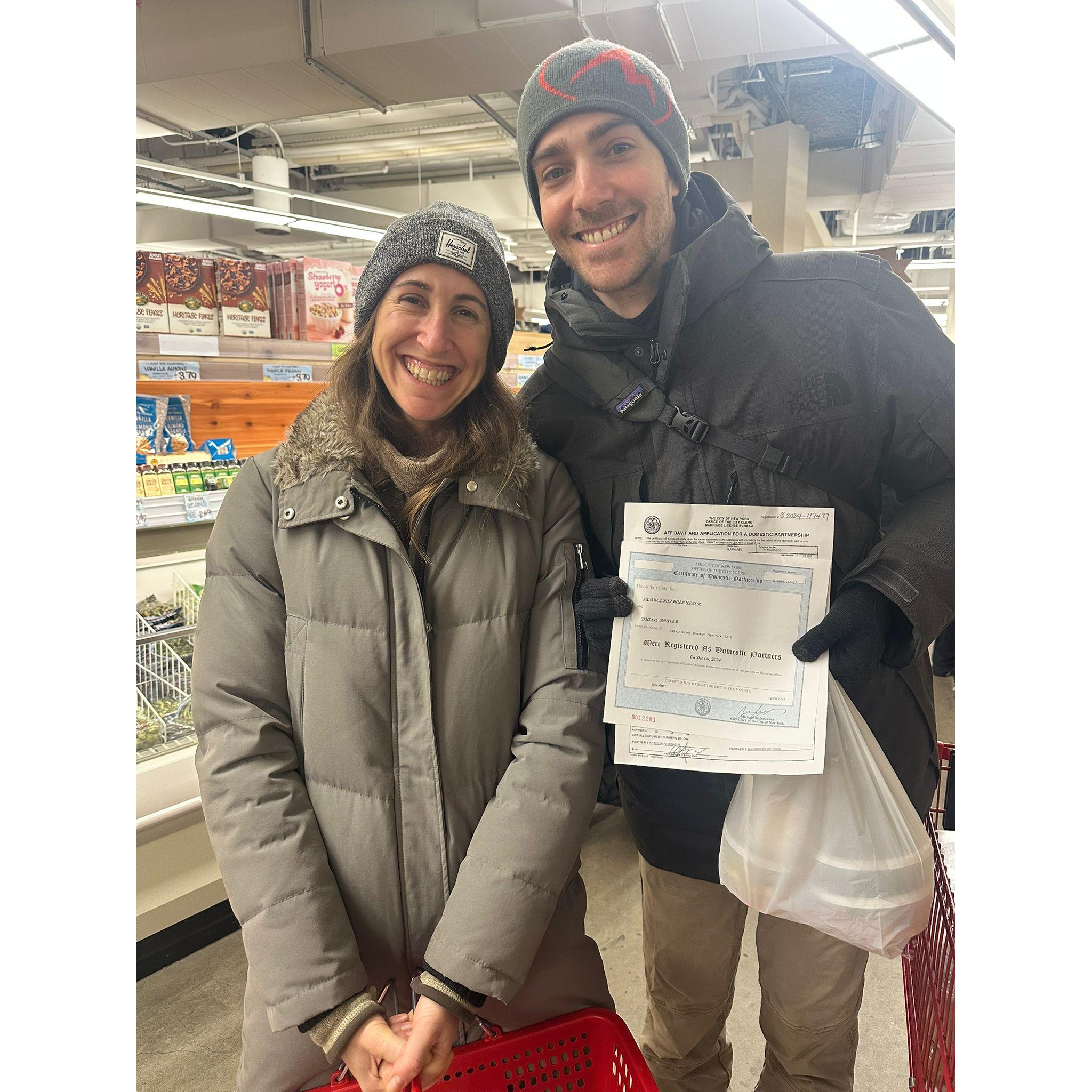 Becoming Domestic Partners!