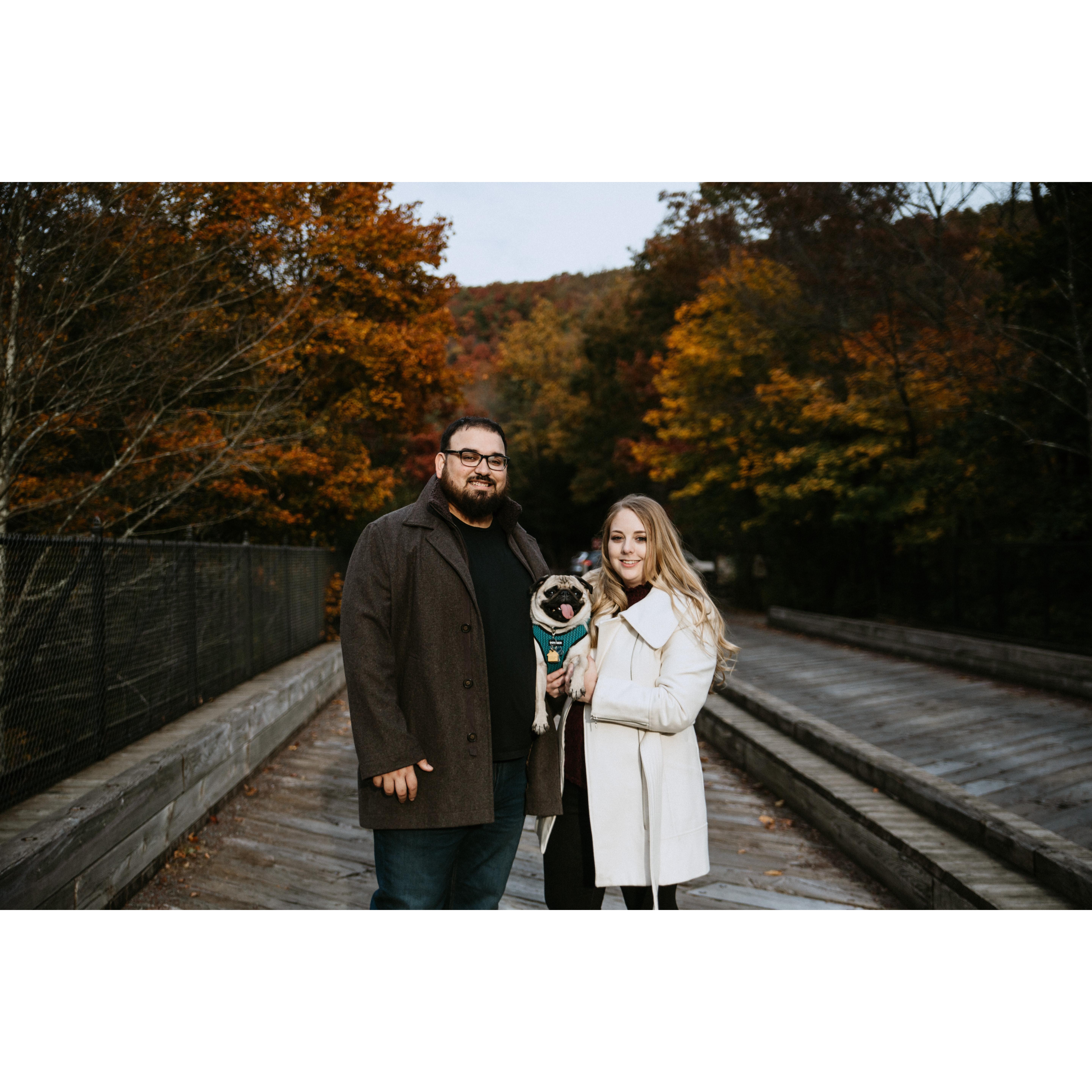 Engagement photo taken at Glen Onoko State Park with Chauncey!
-Kristy Hoadley Photography