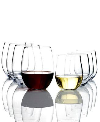O Cabernet & Chardonnay Wine Glasses 8 Piece Value Set