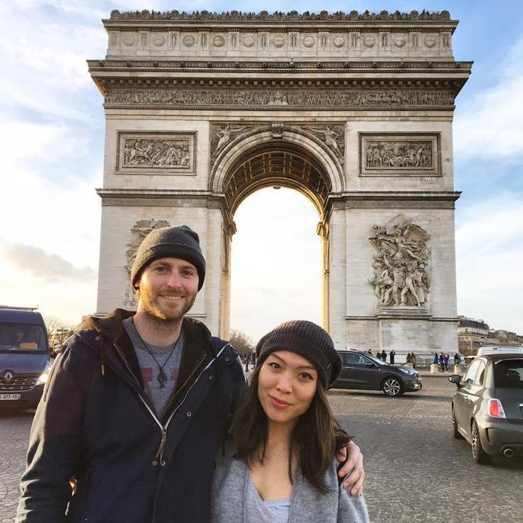 February 2017: Paris, France where Roger proposed at Notre Dame Cathedral.