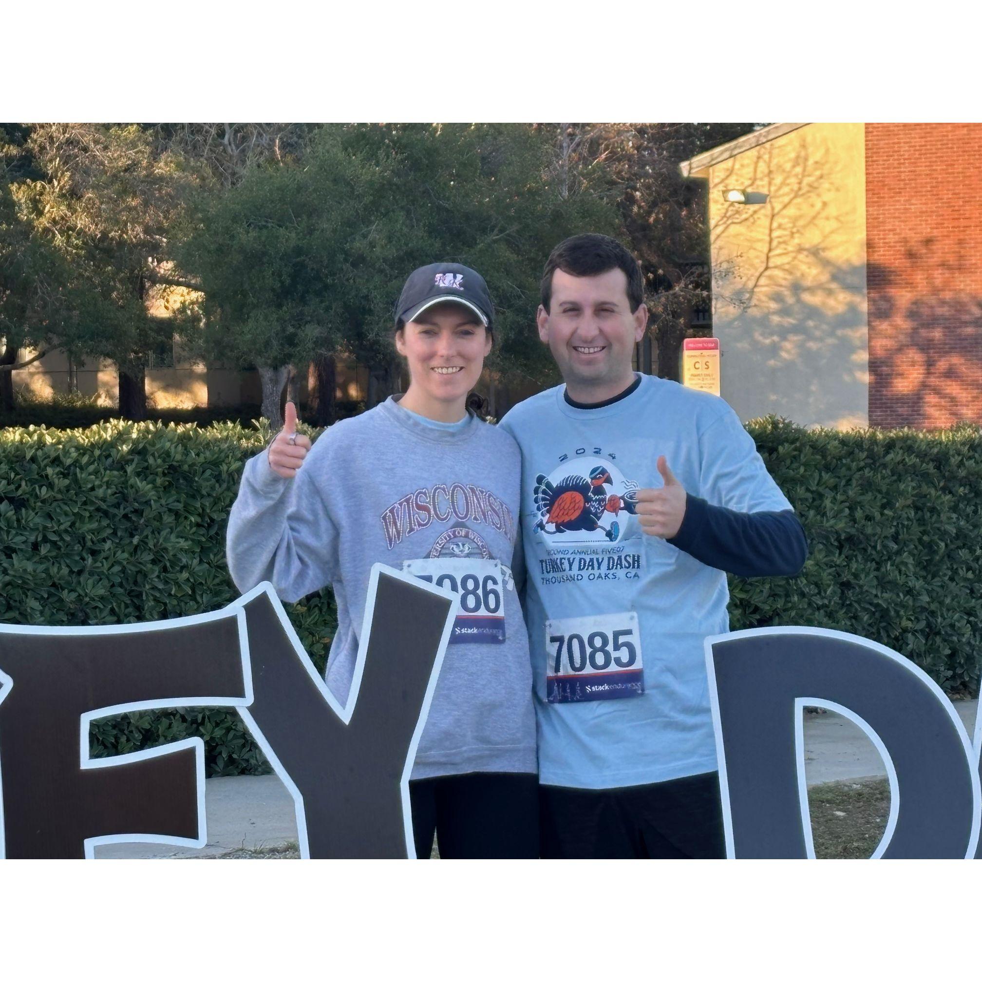 November 2024 pre-Turkey Trot in Thousand Oaks, California