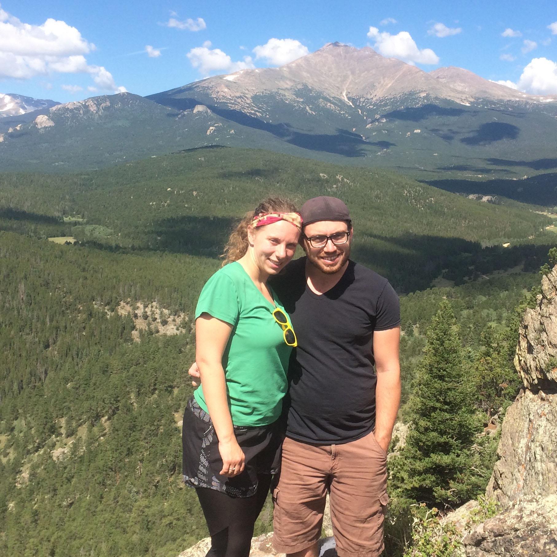 Rock climbing with our summer staff near #RMNP