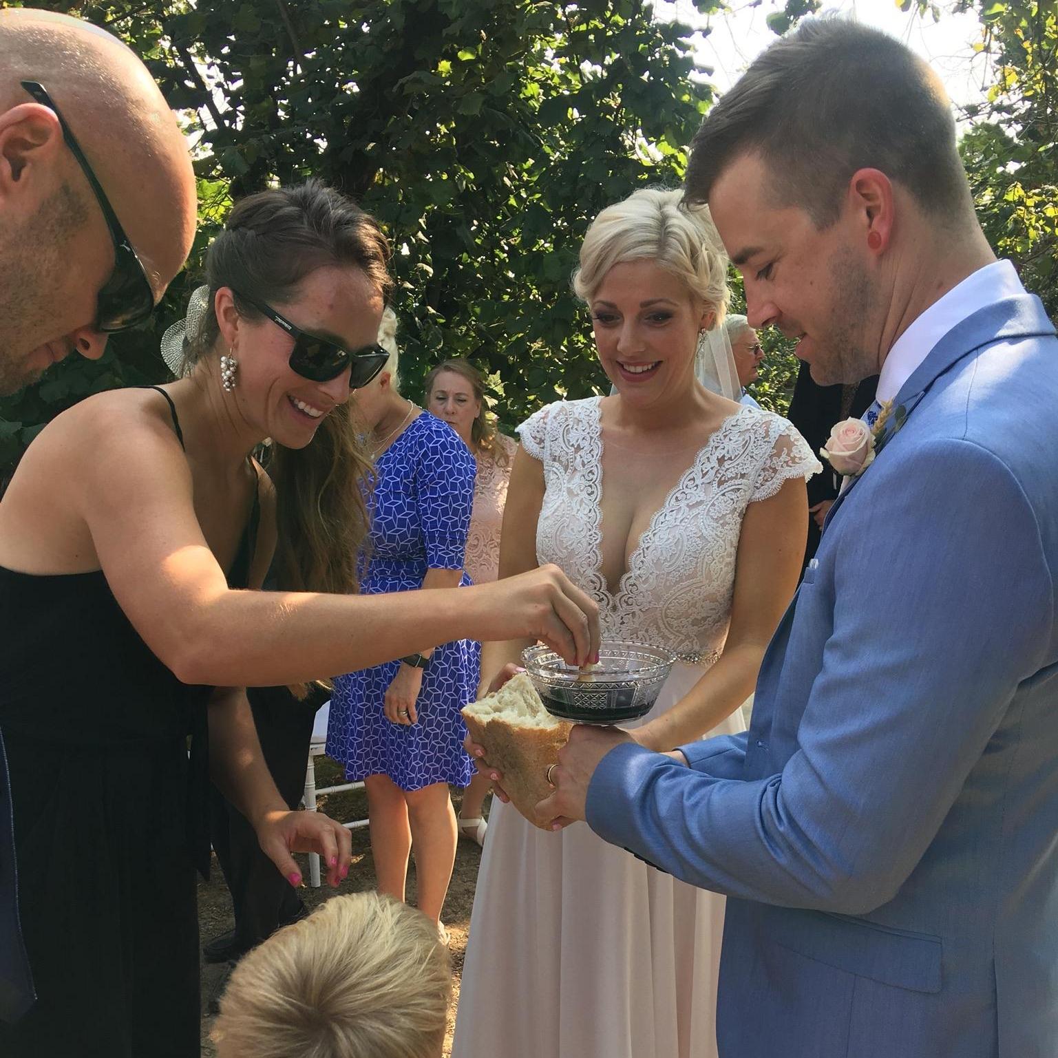 serving communion to our loved ones