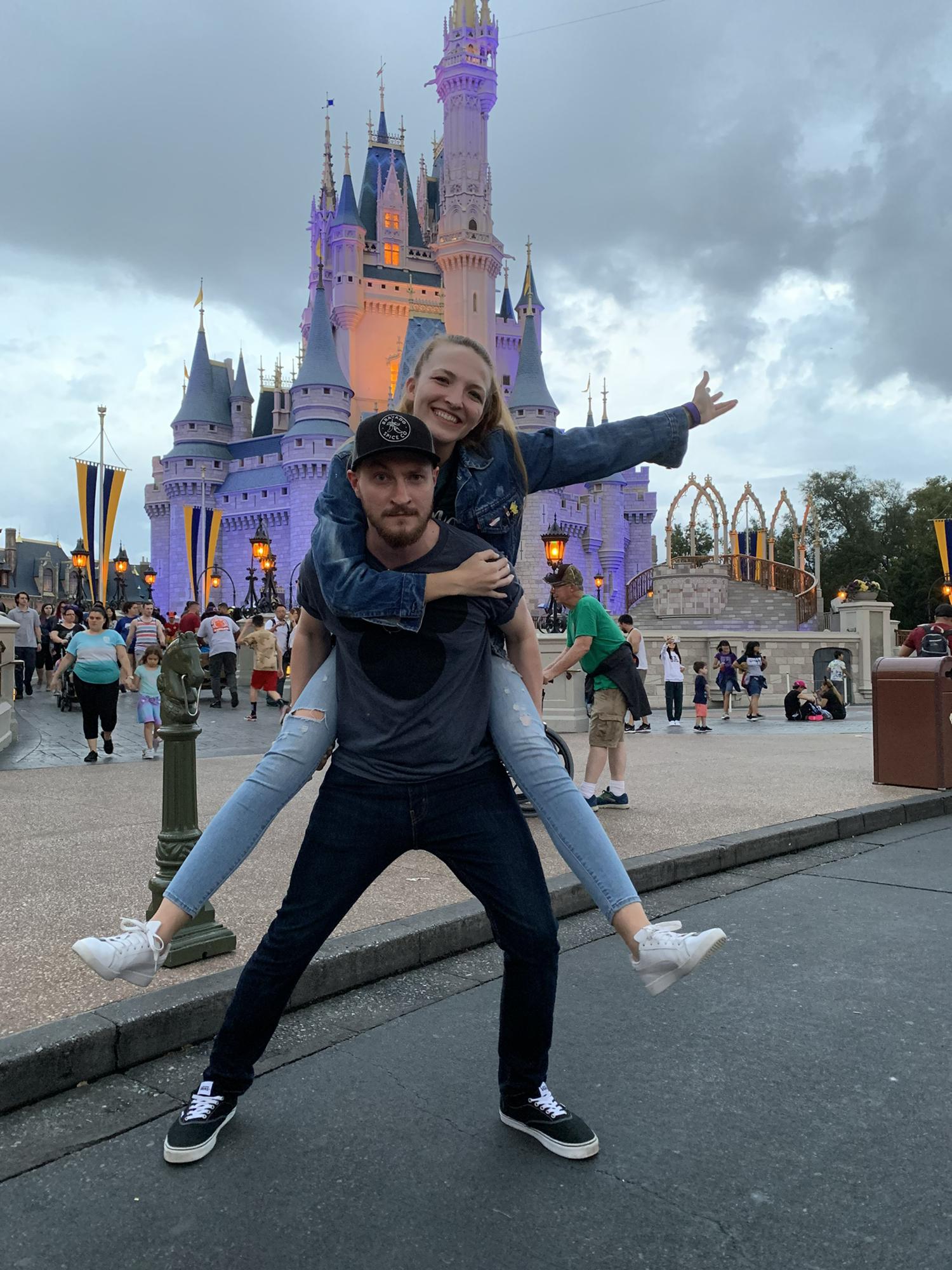 We went to Disney World and Spencer refused to propose there. Favorite ride? Avatar Flight of Passage. - Orlando, FL. February 2020.