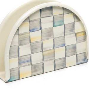 Sterling Check Napkin Holder