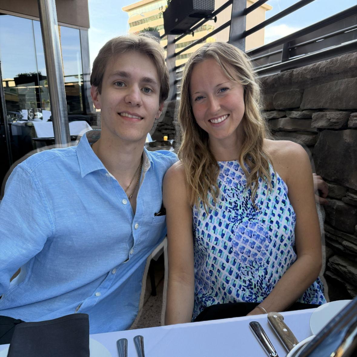 One of our first of many steakhouse dinners with Brian & Lynley