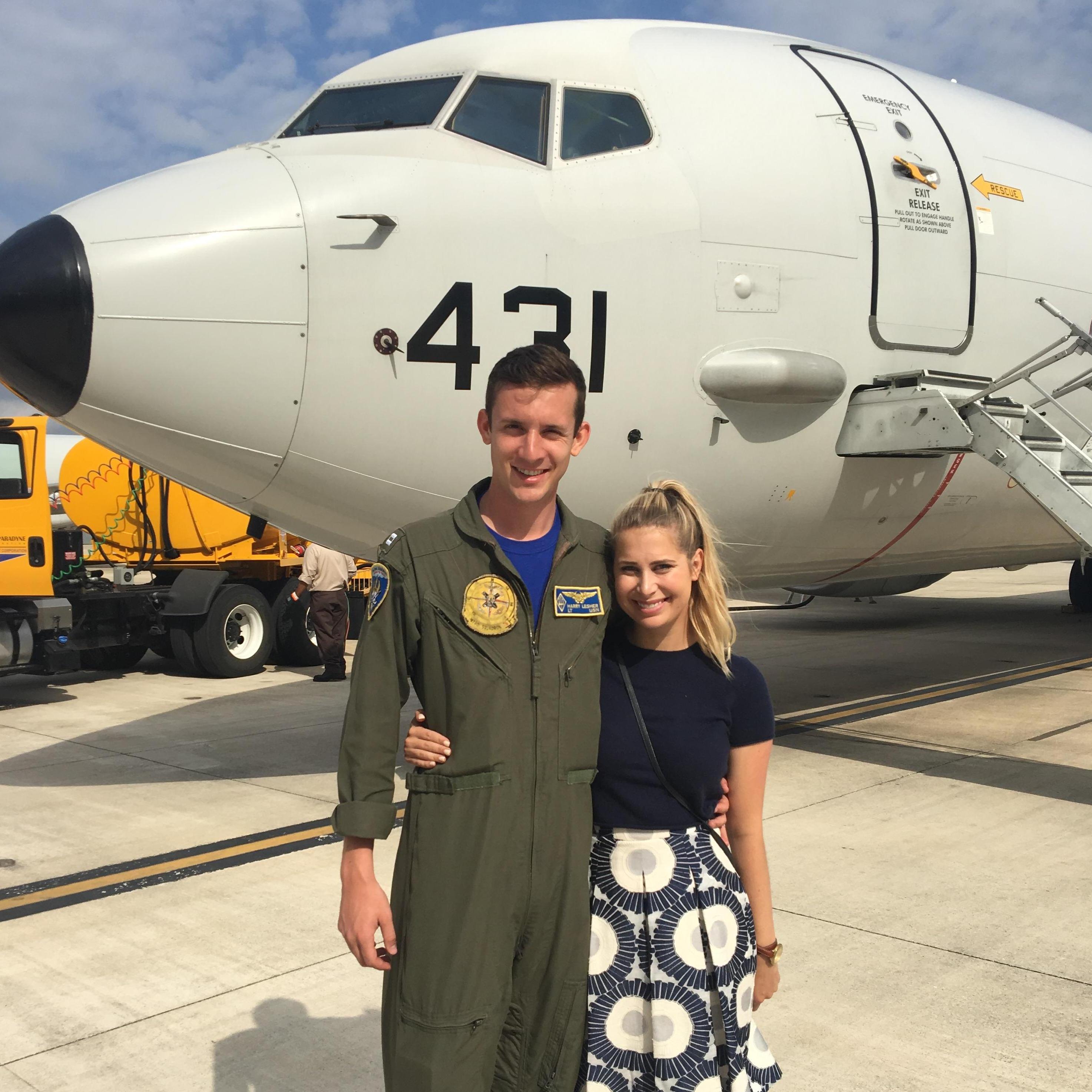 Right before Harry left for his deployment to Japan with VP-26