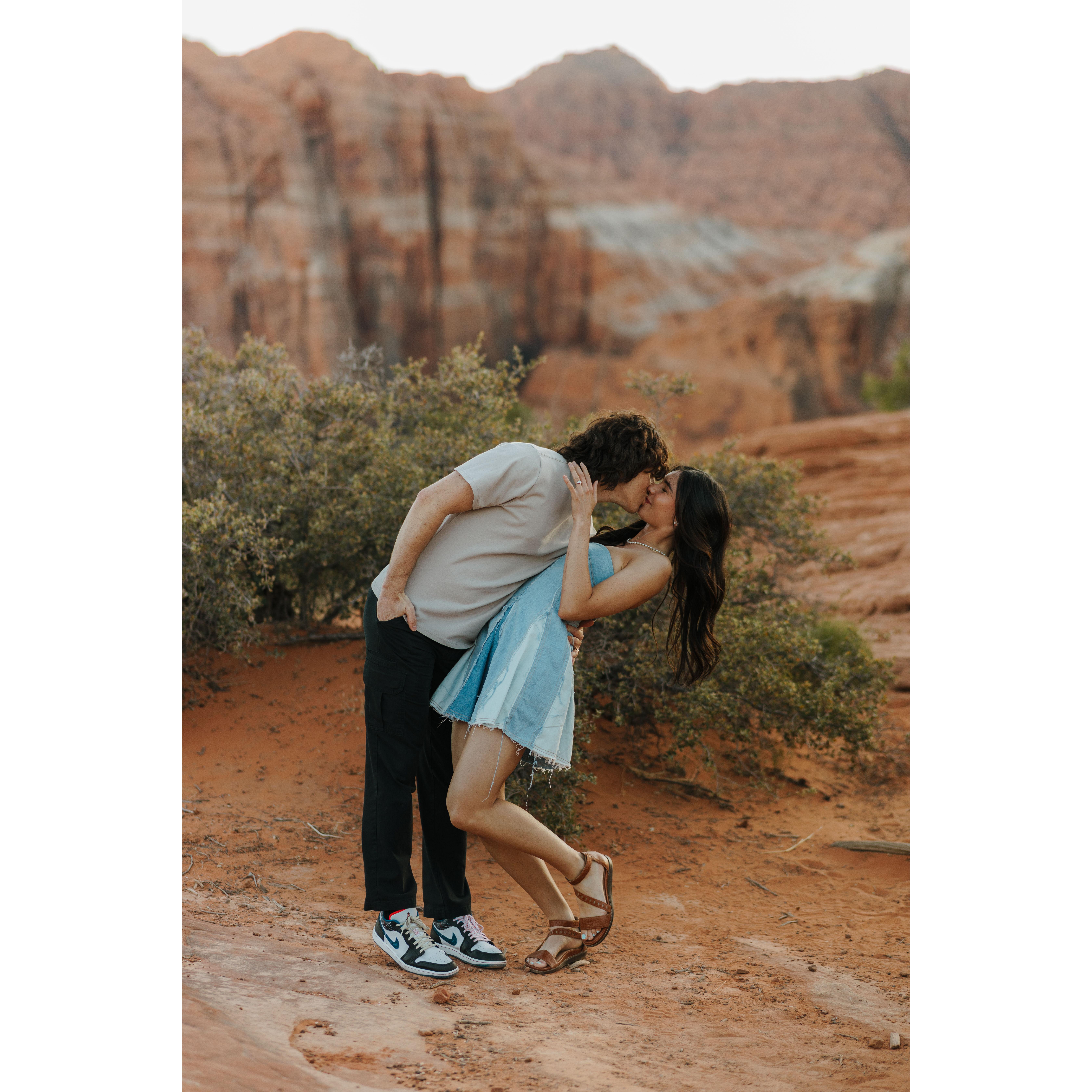 First time taking family pictures as an engaged couple!