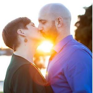 During our engagement photo session with Jordan Kubat.