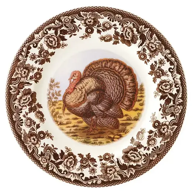 Spode "Woodland" Turkey Salad Plate