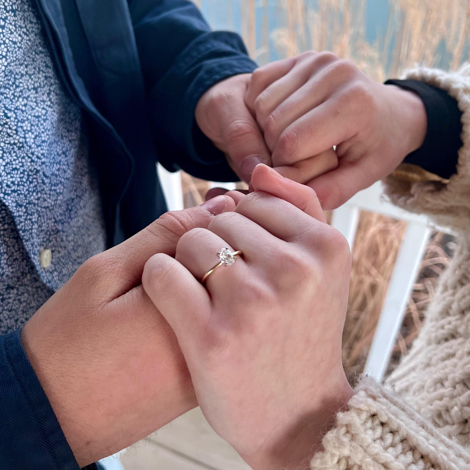 Oliver popped the question on December 20, 2021