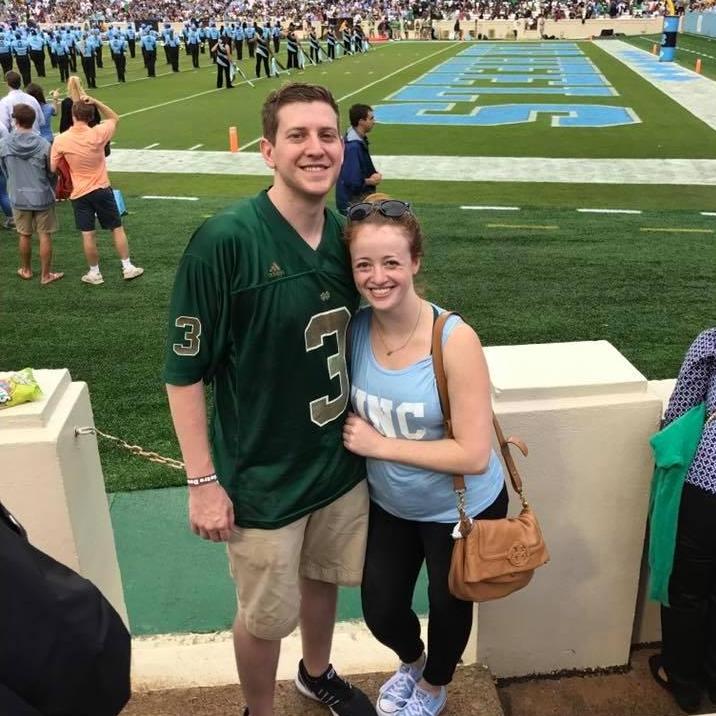 October 2017 - We organized an amazing weekend with friends in Chapel Hill for the ND game! We've survived enough games as a house divided to feel confident(ish) in watching together.