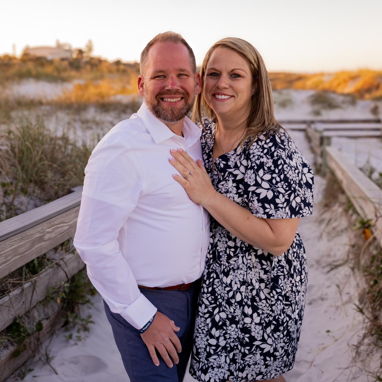 Engagement Picture, NSB (What a fun time and date after wards at Garden Fusion)