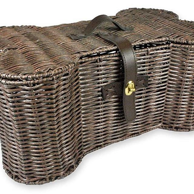 Bone Dry DII Bone Shape Pet Organizer Storage Basket for Home Décor, Pet Toy, Blankets, Leashes and Food
