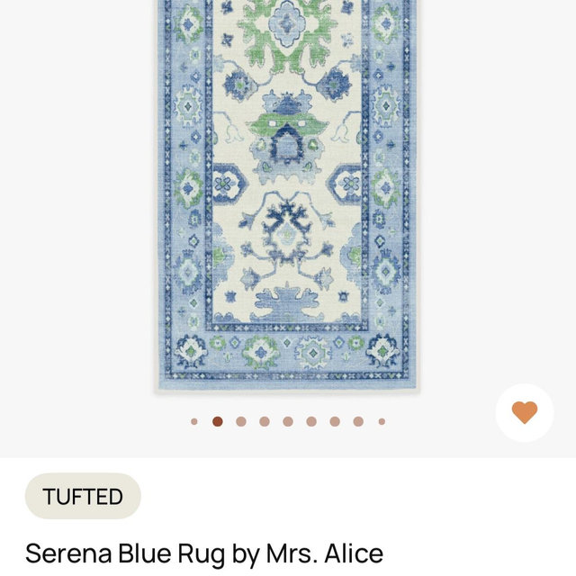 Serena Blue Tufted Rug by Mrs. Alice | Ruggable 2.5x7