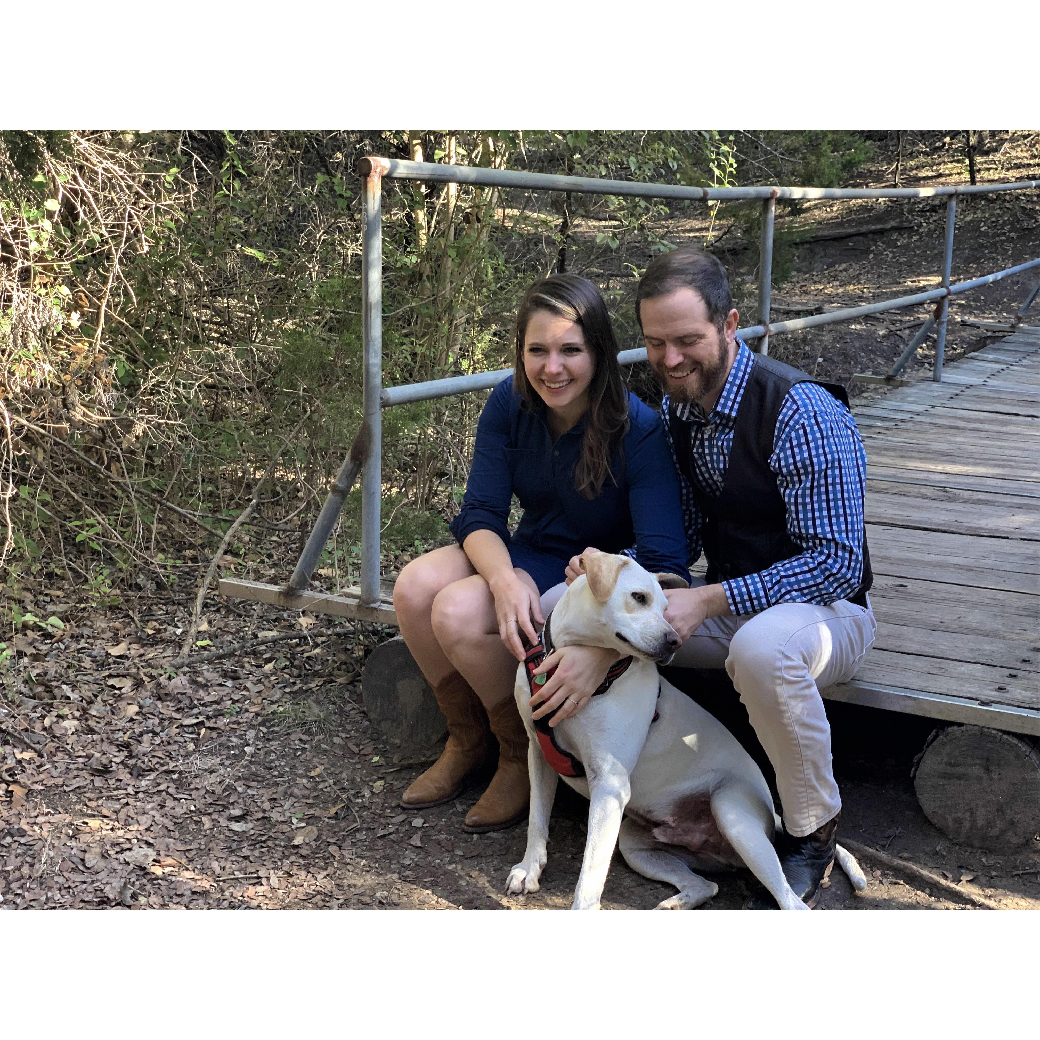 Much of the shoot was spent trying to get Gus to look at the camera