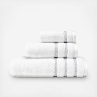 Textured Trellis Cotton 3-Piece Towel Set