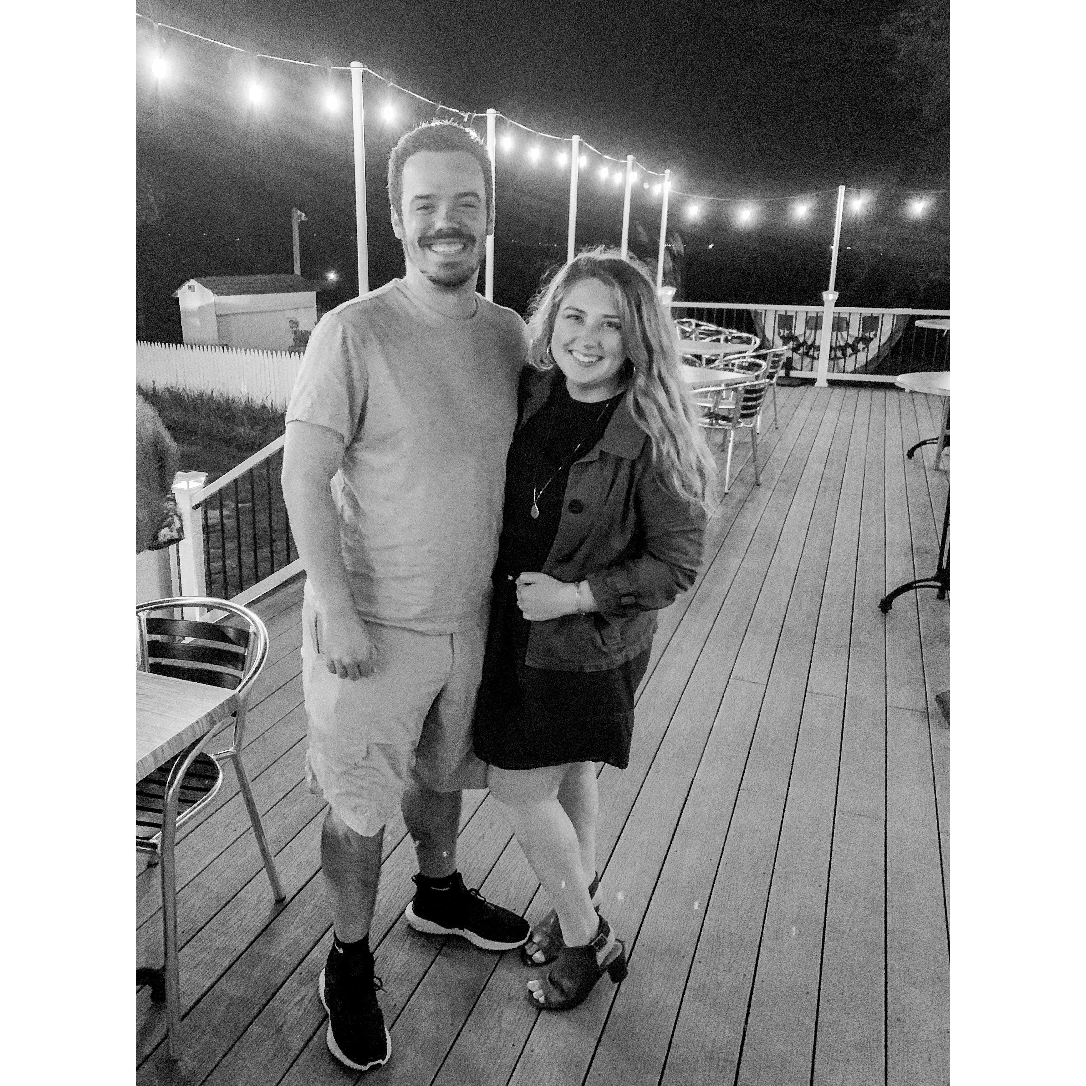 One of our first dates at Unwind on the Water