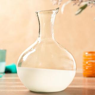 Mexican Handblown Glass Carafe