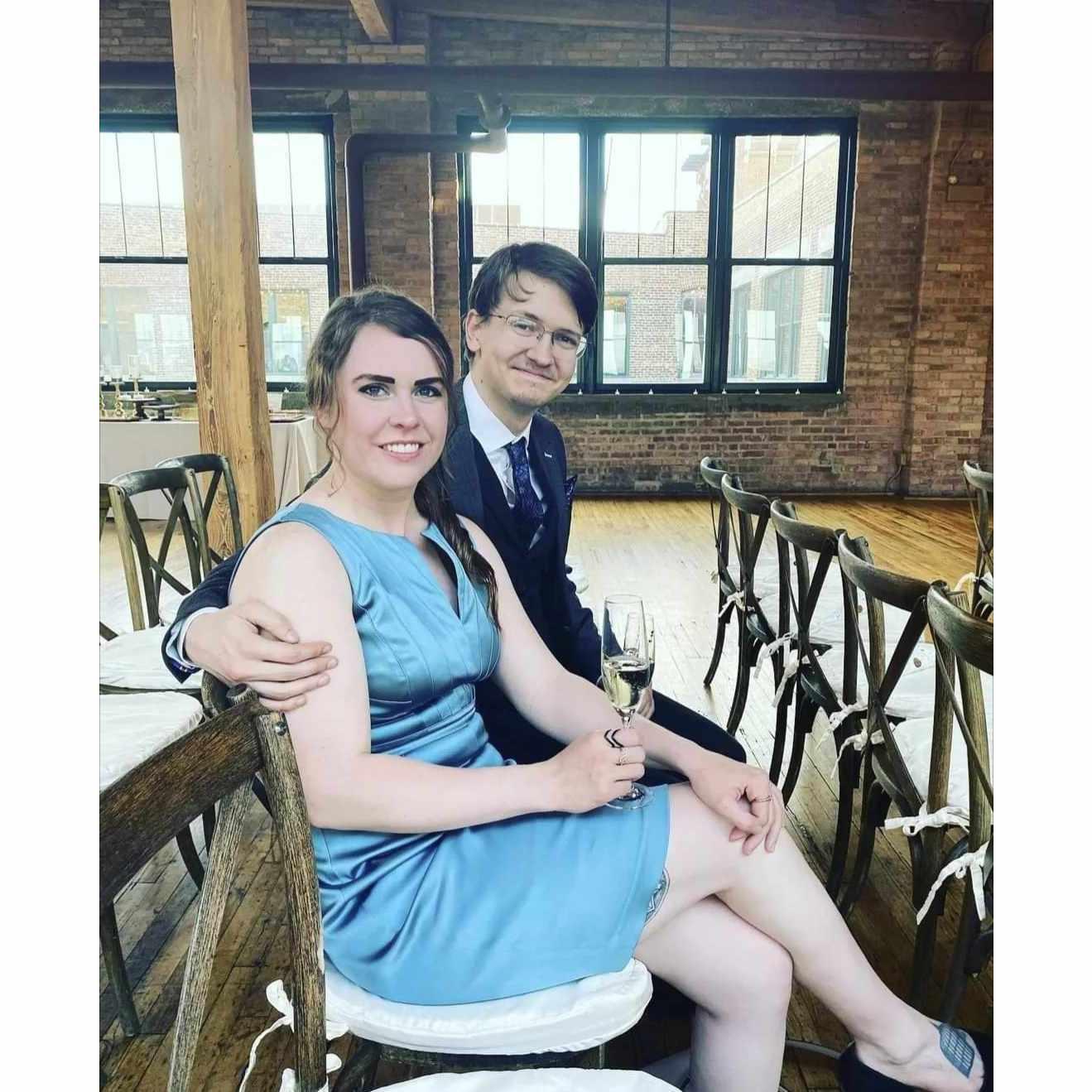 In Chicago celebrating Ryan and Lindsey's wedding.