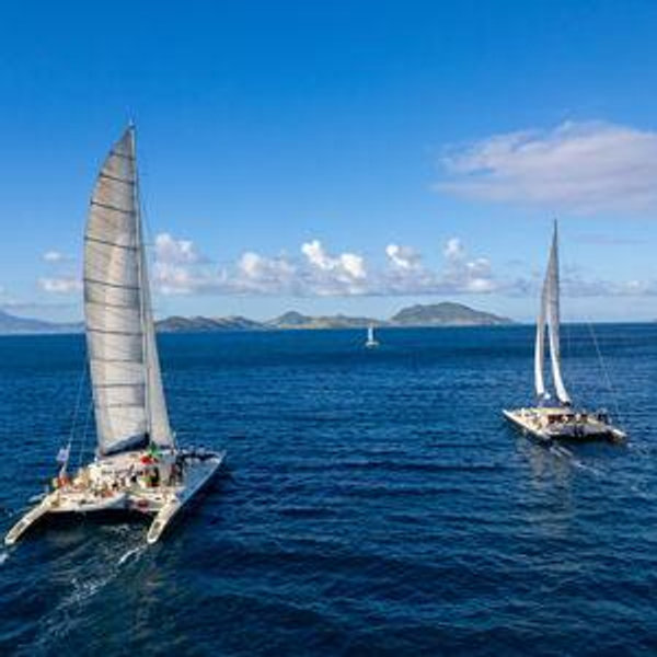 The Ultimate Twin Island Catamaran Sail & Sip with Lunch at St. Kitts & Nevis