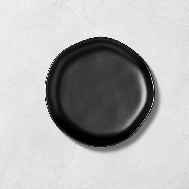 Stoneware Appetizer Plate Matte Black - Hearth & Hand™ with Magnolia