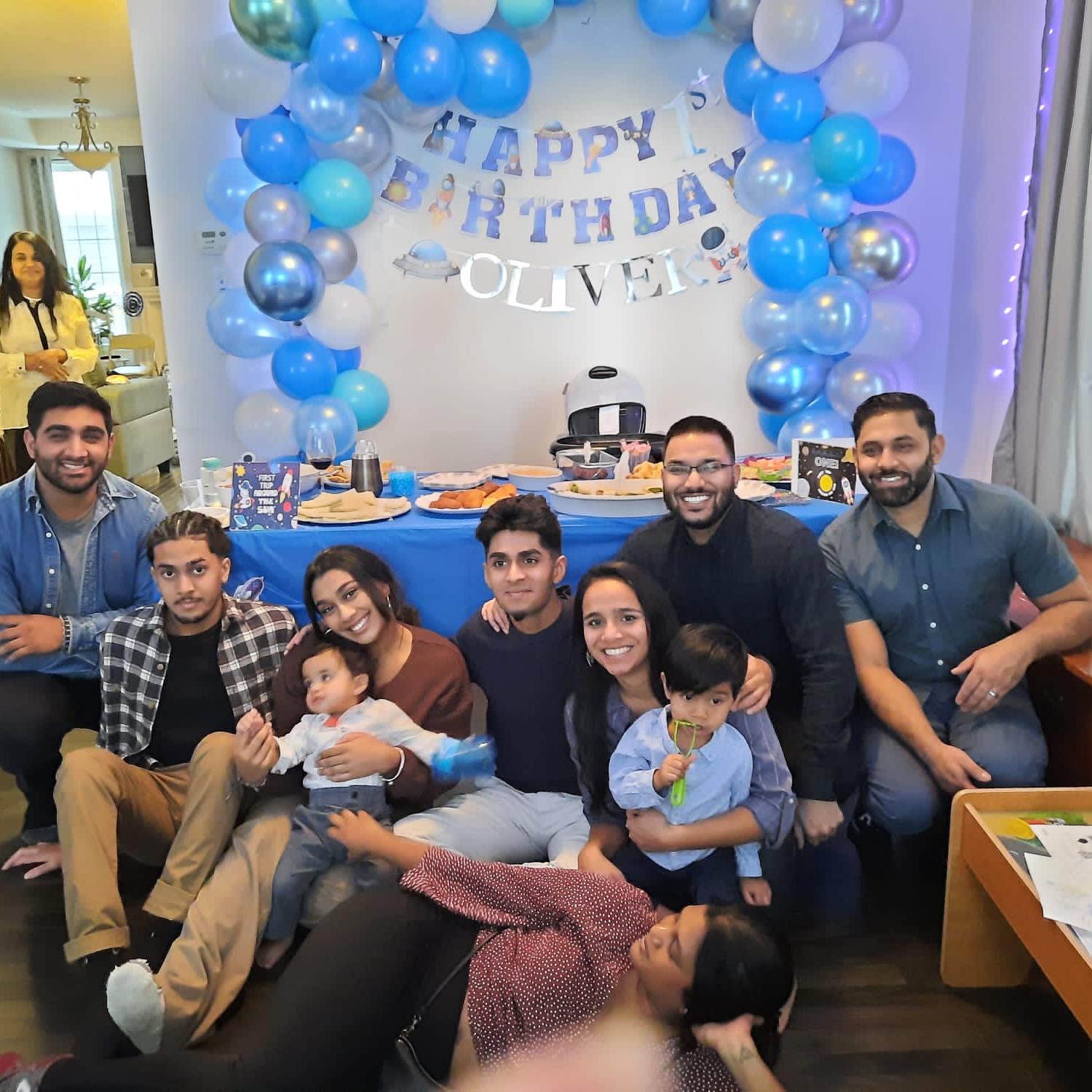 Oliver’s birthday with Canadian Almeida Cousins