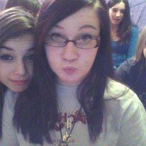 Stephanie and Taylor at a sleepover freshman year of high school