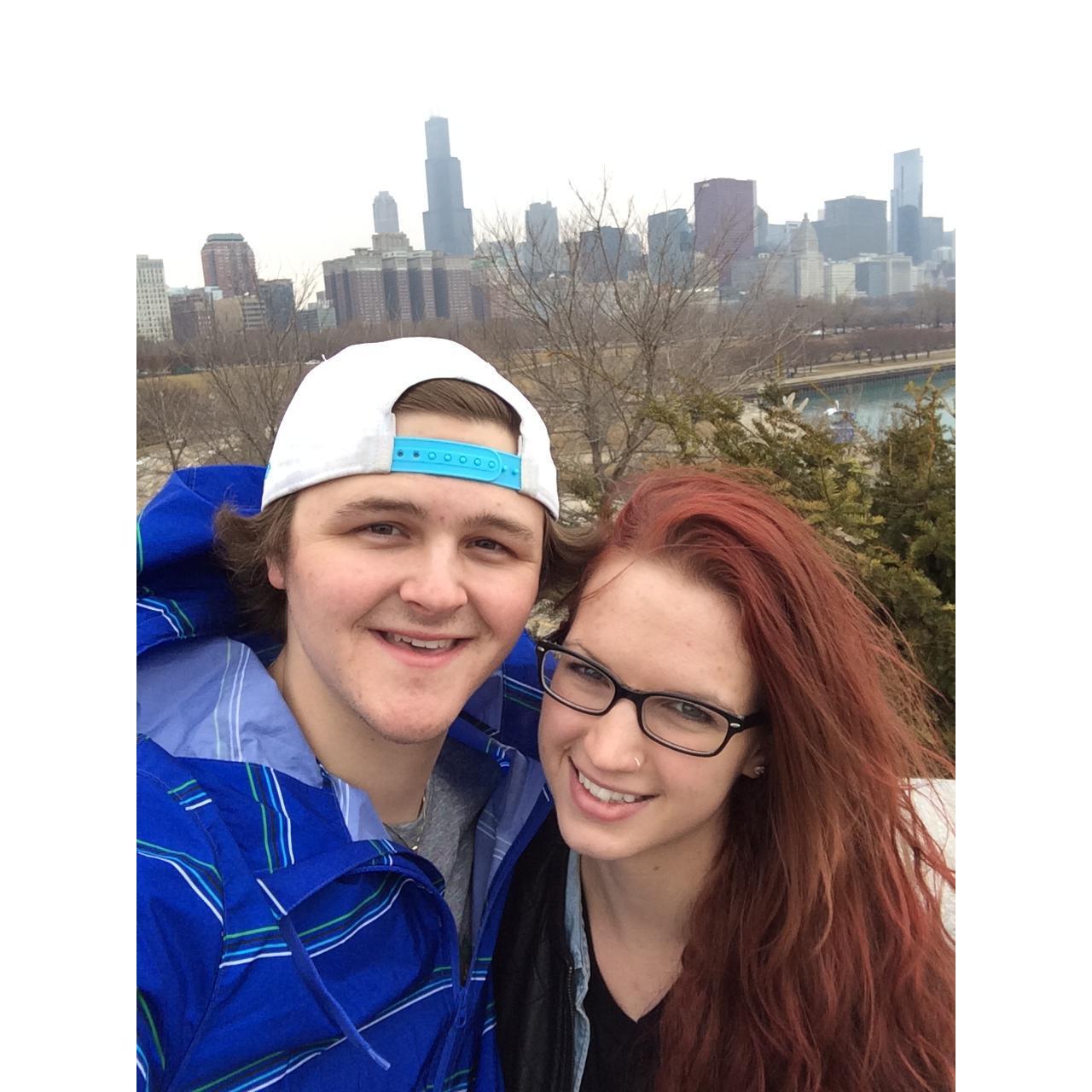 Our senior year of college, we took a trip to Chicago during Spring Break.