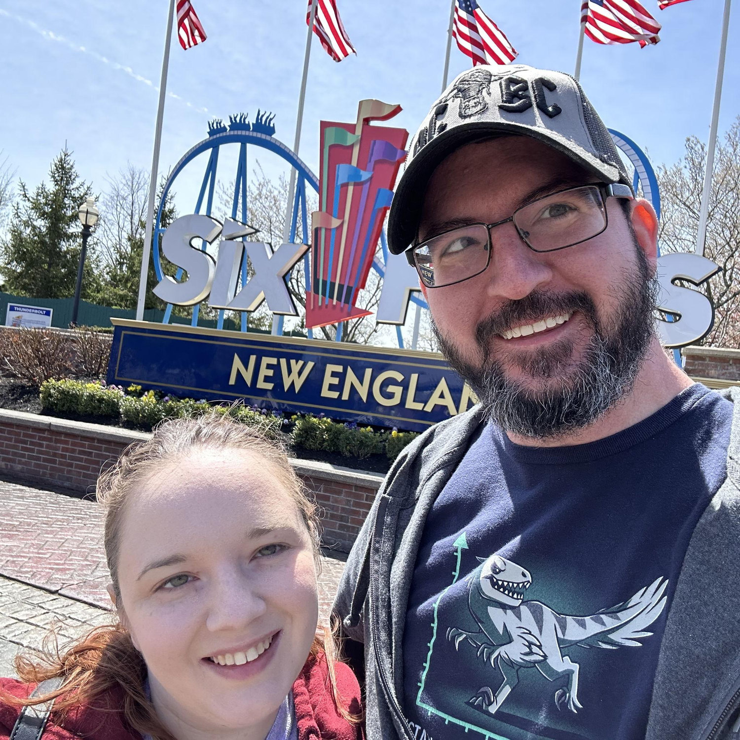 Easter at Six Flags! We love adventures!
