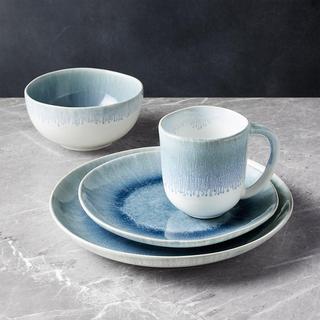 Caspian 4-Piece Reactive Glaze Place Setting, Service for 1