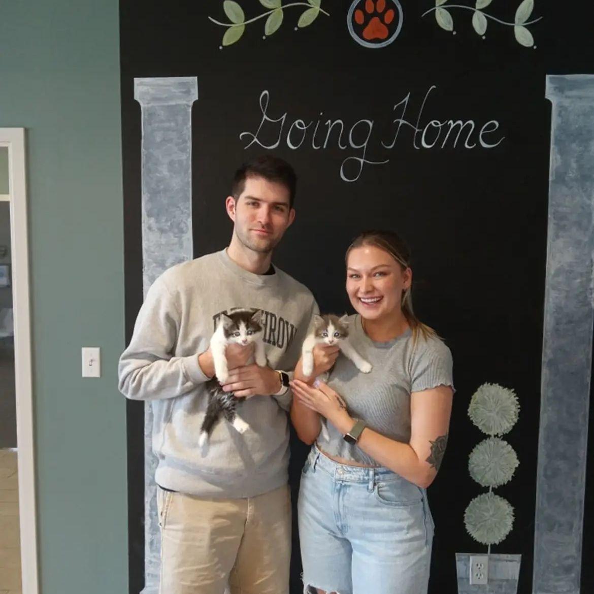 The day we adopted Roman & June!