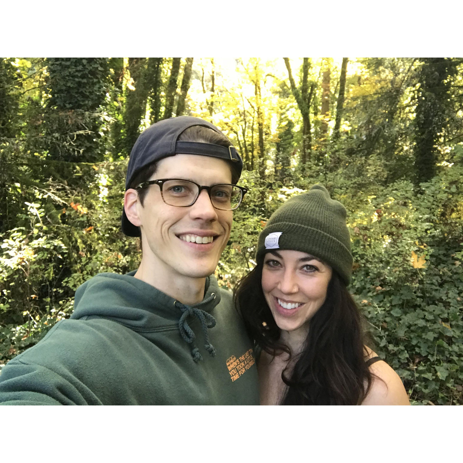 One of our first photos together in 2020 ~ Forest Park, OR