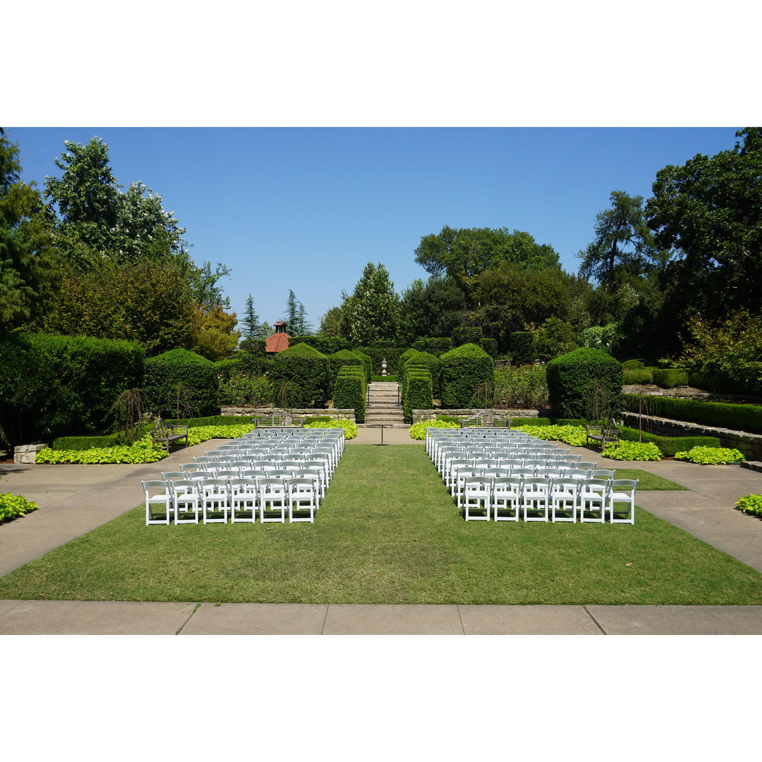 This is the McCasland Sunken Garden - the location of our ceremony!
