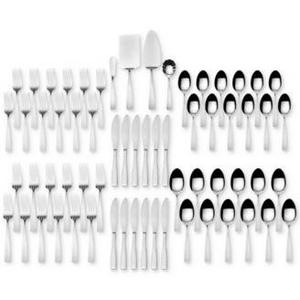 International Silver - 67-Pc. Maison Satin Flatware & Hostess Set Service For 12, Created for Macy's