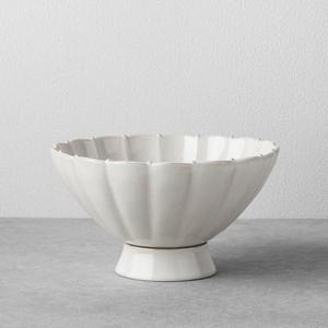 Stoneware Pedestal Serve Bowl Cream - Hearth & Hand™ with Magnolia