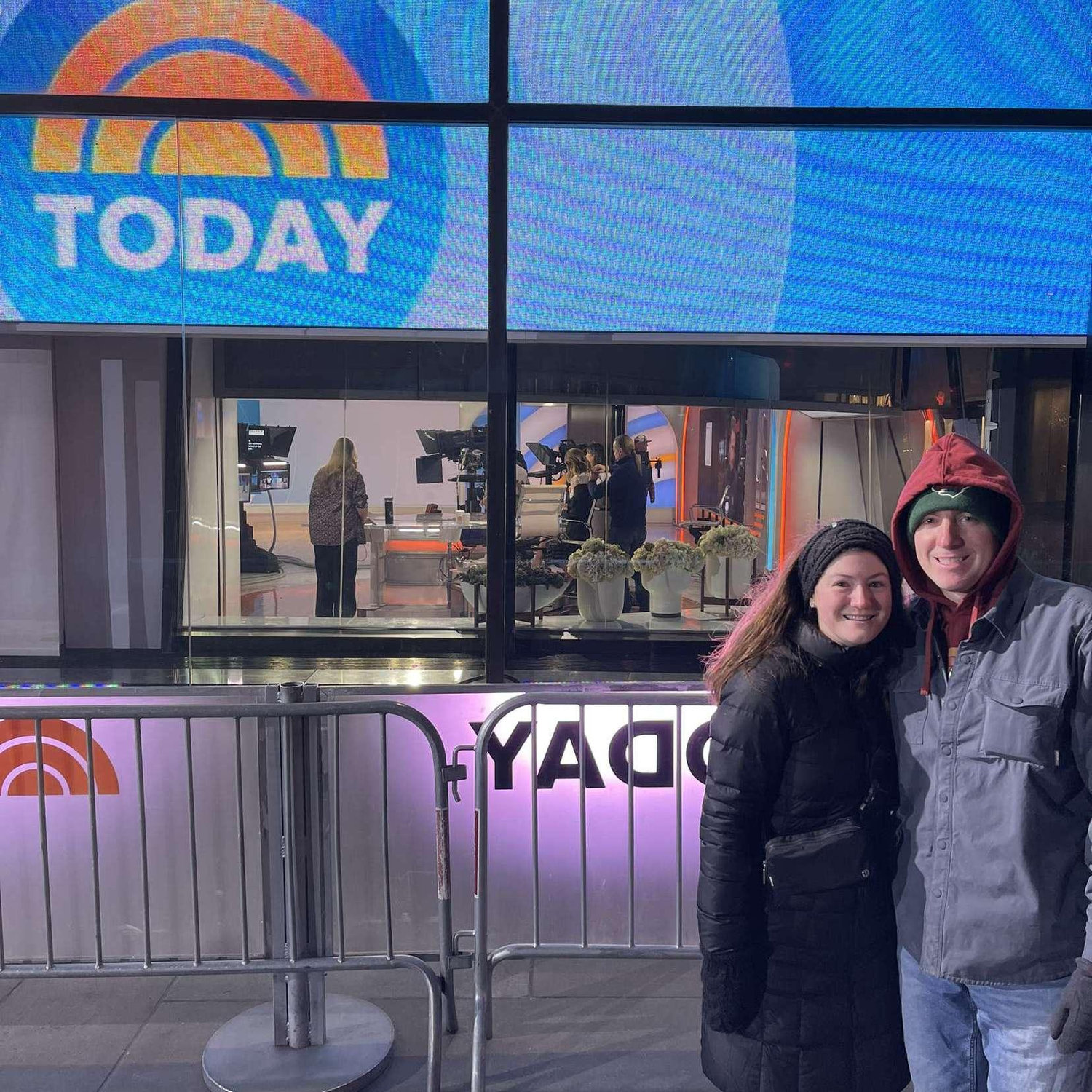 Their first trip to the "Today" show! They were able to film a shoutout and stand 10 feet away from Jennifer Lopez!