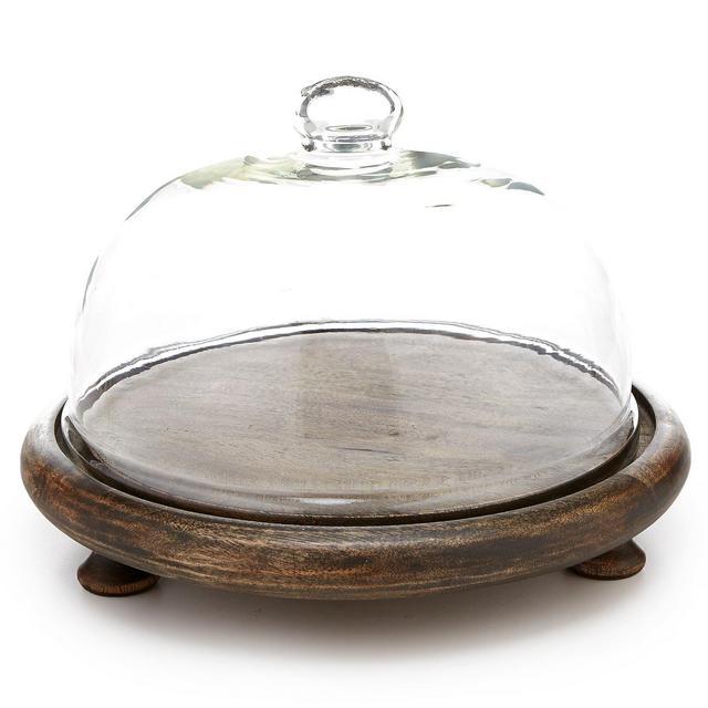 Southern LivingWooden Cheese Board with Cloche