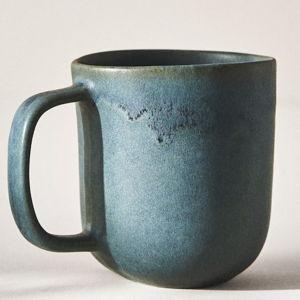 Dark Turquoise The Jasper Portuguese Stoneware Mugs, Set of 4