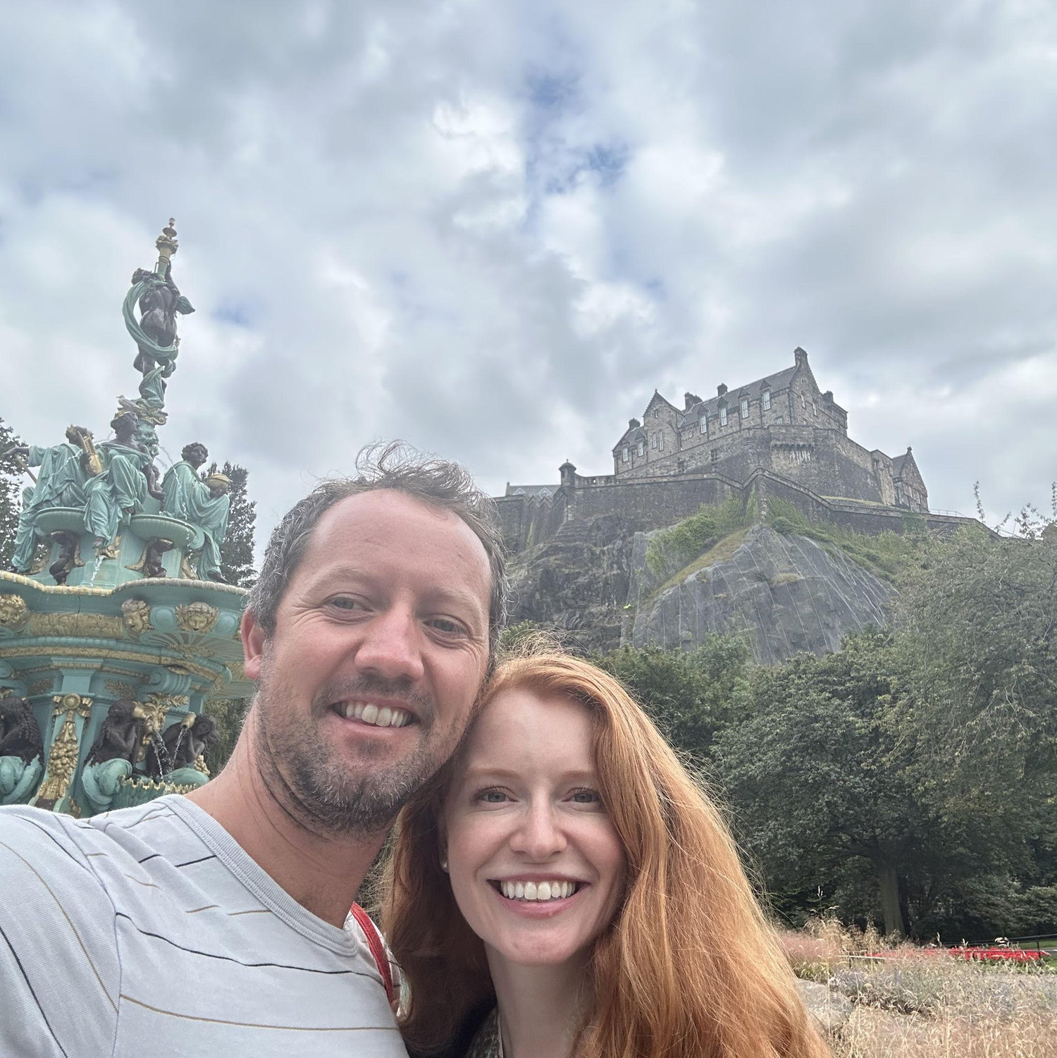 First view of Edinburgh Castle!