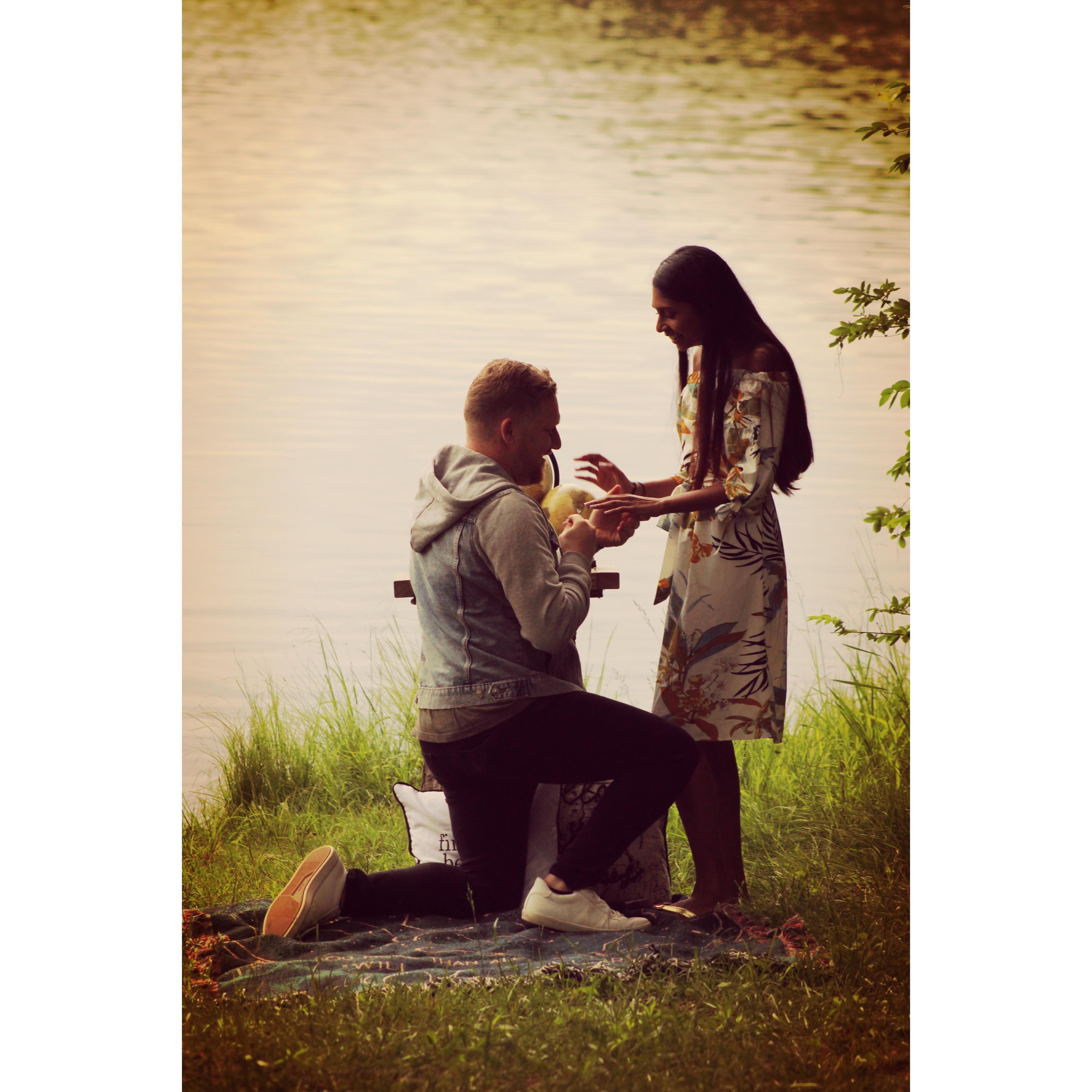 The moment Kim said "YES!"