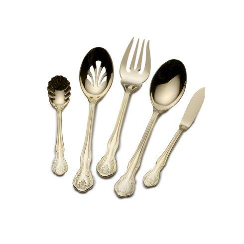 Gold Plated 45 Piece Flatware Set