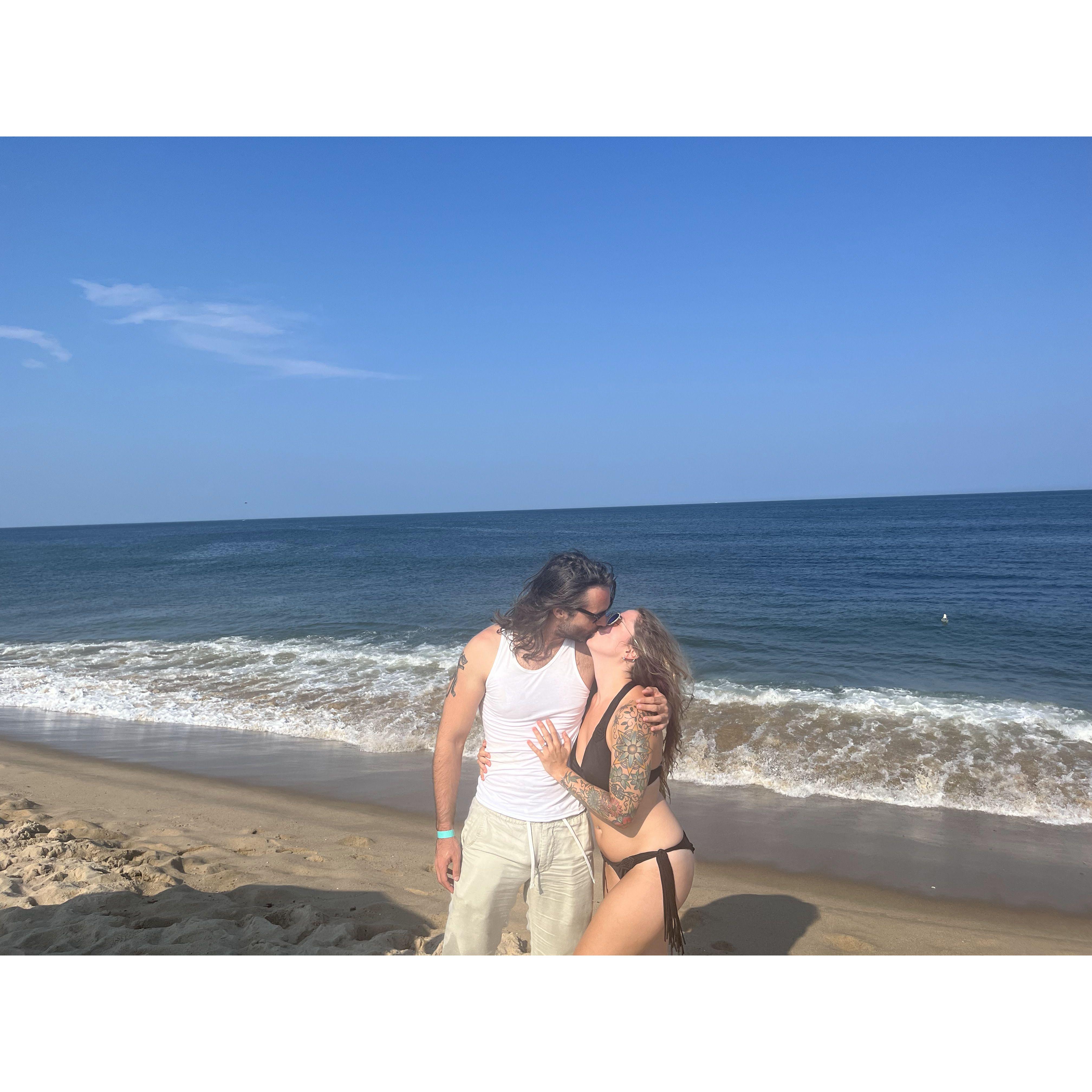 Shortly after Britt said yes to Cory's proposal :)