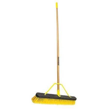 Quickie Push Broom, 60" Handle L, 24" Broom W