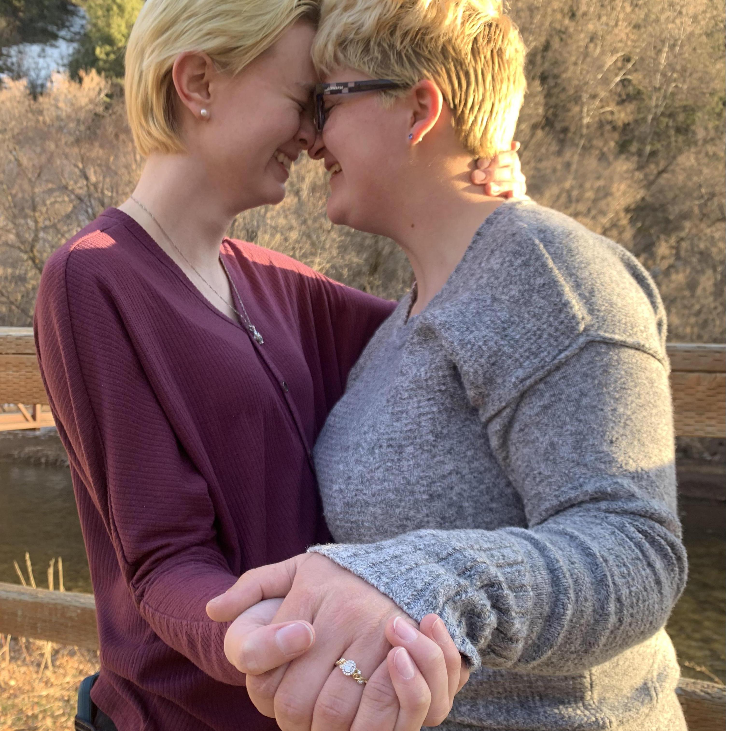 This was taken by Cierra Daugherty after the proposal at Second Dam.